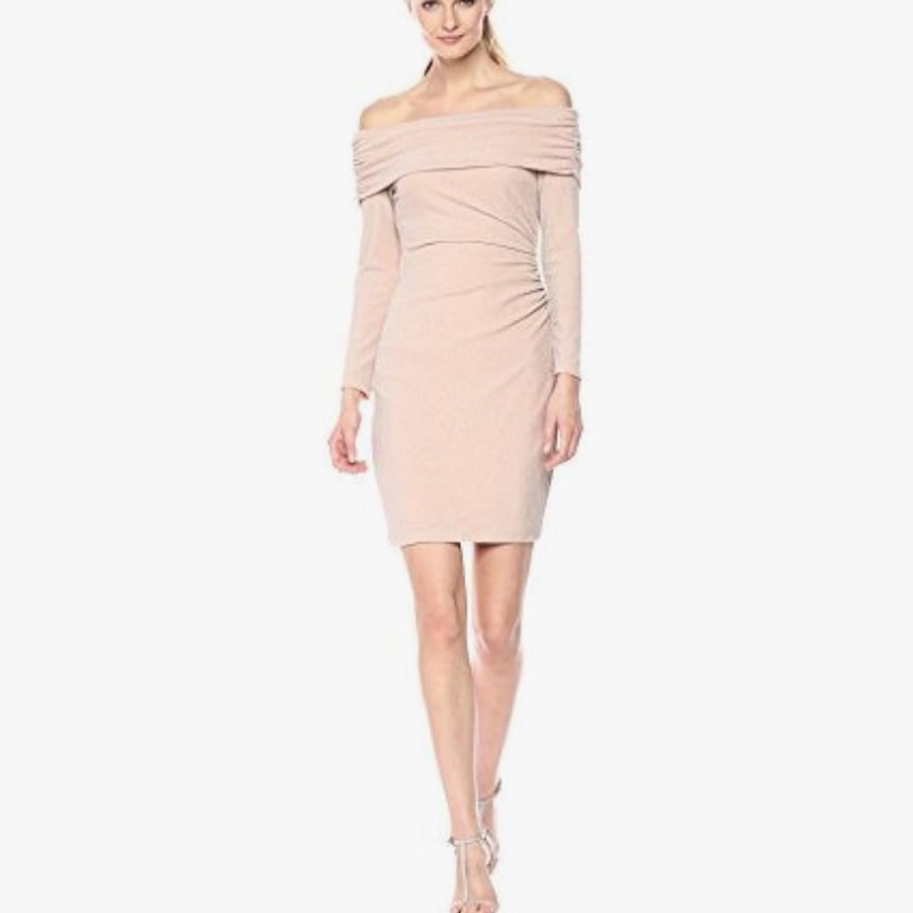 Eliza J Side Ruched Off-The-Shoulder Dress Size 6 NWT nordstrom